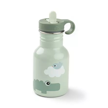 Done by Deer - Metal bottle Playground - Green - 350 ml