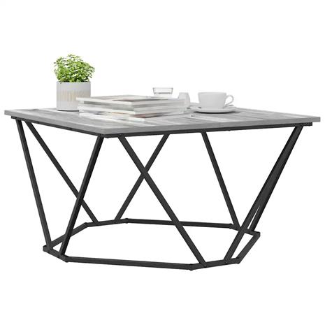 vidaXL Sohvapöytä Harmaa sonoma 80 x 80 x 45 cm