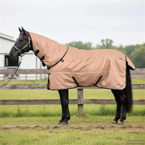 vidaXL Hevospeitto Cappuccino 155 cm Polyesteri – kuva 2/2