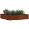 vidaXL Nurmireunus 6 pcs Ruosteinen 60 x 60 x 13 cm Kulunut Teräs – kuva 2