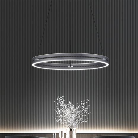 PURE E-Loop -LED-riippuvalaisin, CCT, harmaa