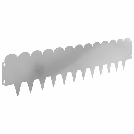 vidaXL Nurmireunus 10 pcs 103 x 25 cm Teräs Hopea