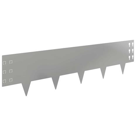 vidaXL Nurmireunus 30 pcs 100 x 25 cm Teräs Hopea