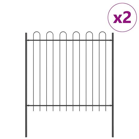 vidaXL Puutarhatarha hoopsilla Harmaa 3,4x1,5 m Teräs