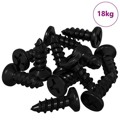 vidaXL Kraanauru 24324 pcs Musta Rauta