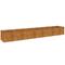 vidaXL Korotettu kukkalaatikko 291x50x36 cm Corten teräs – kuva 3