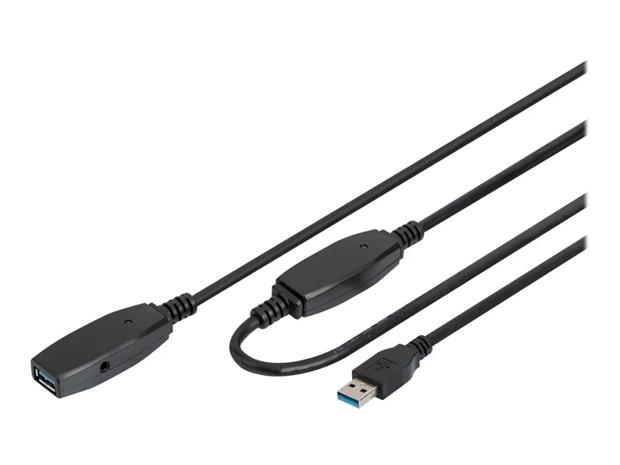 DIGITUS - USB extension cable - USB Type A to USB Type A - 15 m