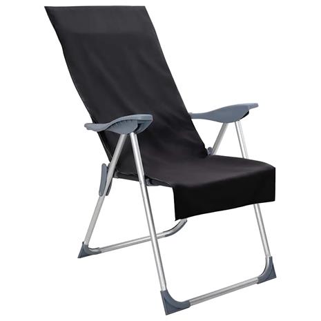 vidaXL Ulkotuolipyyhkeet 2 pcs Musta 130 x 60 cm