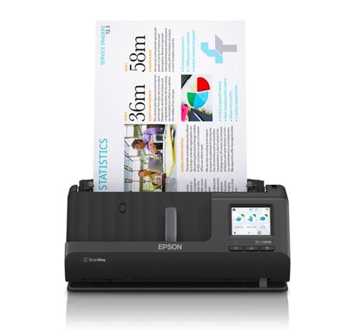 Epson ES-C380W ADF + Sheet-fed scanner 600 x 600 DPI A4 Black