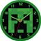 Minecraft Creeper, seinäkello – kuva 4