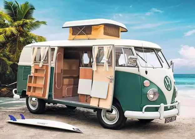 Bulli T1 Camper Van Palapelit 1000 palaa, Ravensburger