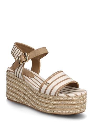 Tommy Hilfiger Platform Wedge Breton Stripes - Navy - 41