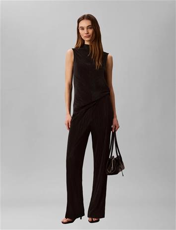 Calvin Klein Plisse Pull On Pant - Grey - XL