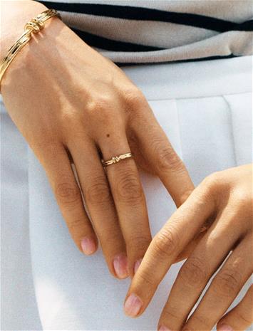 Edblad Swivel Ring Gold - Gold - XL