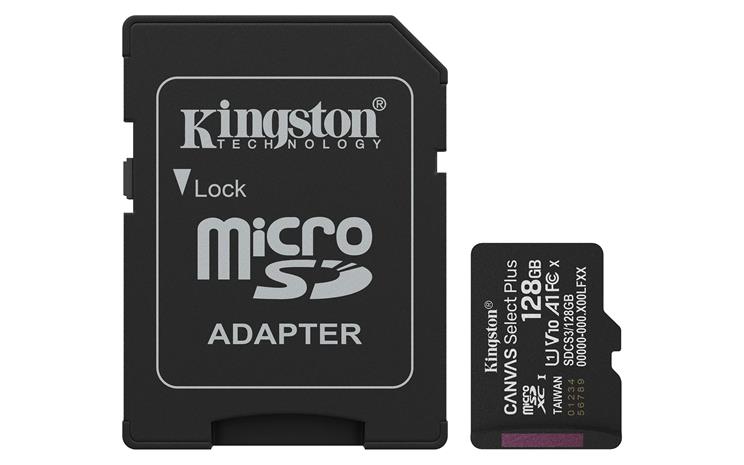 Kingston Canvas Select Plus Gen3 128 Gt microSD