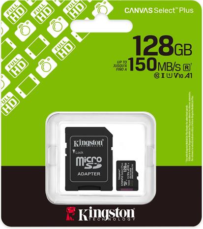 Kingston Canvas Select Plus Gen3 128 Gt microSD