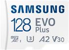 Samsung MicroSD EVO+ -muistikortti 128 Gt + SD-adapteri