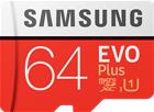 Samsung MicroSD EVO+ 64 Gt -muistikortti + SD-adapteri
