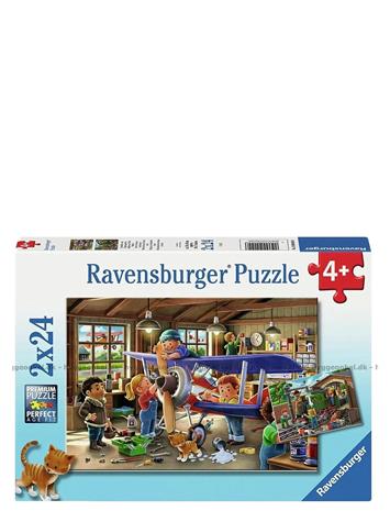 Ravensburger - Airplane & Train Repairs 2x24p - (12004044) – kuva 5/8