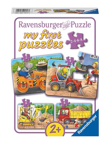 Ravensburger - Construction Site Animals - 2/4/6/8p (10105717)