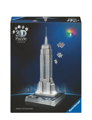 Ravensburger Empire State Building Light Up 3D Puzzle, 216pc 3D Palapeli