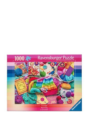 Ravensburger Vintage Knitting & Crochet 1000p – kuva 8/8