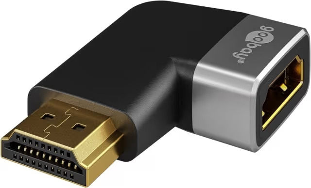 Pro plus - HDMI - Angled Adapter 270° Vertical - Black