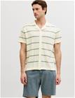 JJ REBEL Jrebstance Knit Resort Shirt Ss - Cream - XL