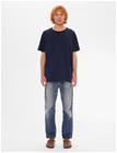 Nudie Jeans Roffe T-Shirt French Blue - Navy - X S