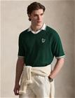 Polo Ralph Lauren Relaxed Fit Pointelle Jersey Polo Shirt - Green - XXL