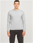 JJ REBEL Jrebcallum Knit Crew Neck Noos - Grey - XXL