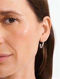 Pilgrim Here Hoop Earrings Silver-Plated - Silver - ONE SIZE