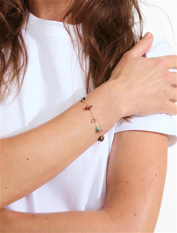 Pilgrim Here Bracelet Gold-Plated/Multi - Gold - ONE SIZE