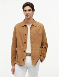 Tommy Hilfiger Suede Chore Jacket - Brown - XXL