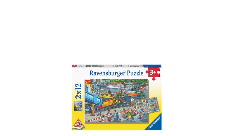 Ravensburger Road Construction Site 2X12P - Multi/patterned - ONE SIZE