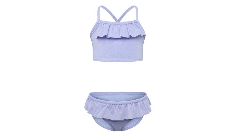Lindex Bikini Set Glitter - Blue - 122/128