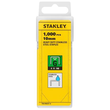 Niitit Stanley TRA706SST-0; 10 mm; 1000 kpl.; teräs