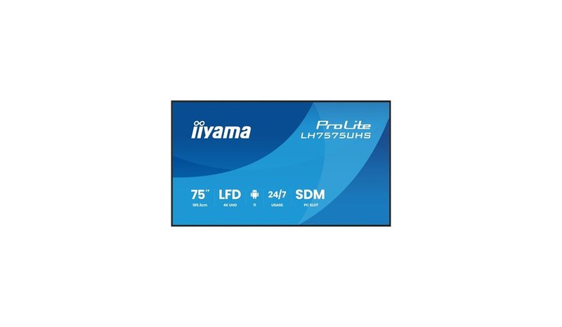 Iiyama LH7575UHS-B2AG (75"), näyttö