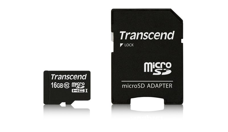 Transcend MicroSDHC/SDHC C10 - 16 Gt