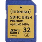 Intenso 32GB SDHC, 32 GB, SDHC, Luokka 10, UHS-I, 90 MB/s, Class 1