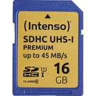 Intenso 3421470, 16 GB, SDHC, Luokka 10, UHS-I, 90 MB/s, Class 1