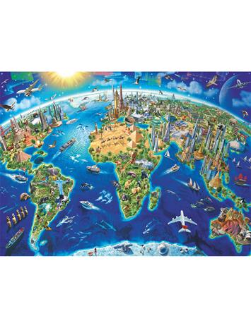 Ravensburger World Landmarks Map 200p