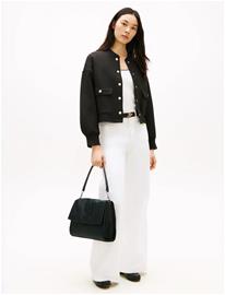 Tommy Hilfiger Th Elevated Nylon Shoulder Bag - Black - ONE SIZE