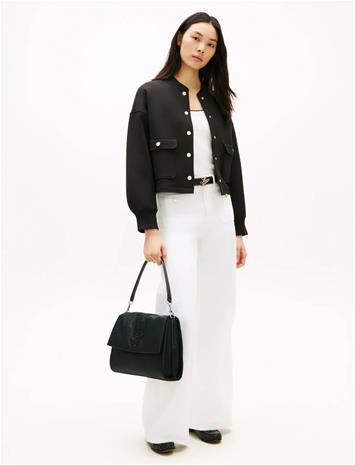 Tommy Hilfiger Th Elevated Nylon Shoulder Bag - Black - ONE SIZE