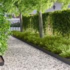 vidaXL Nurmireunus 10 pcs Pituus Korkeus 103 x 15 cm Teräs Musta