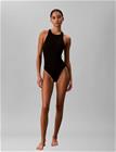 Calvin Klein Scoop Back One Piece - Black - XS