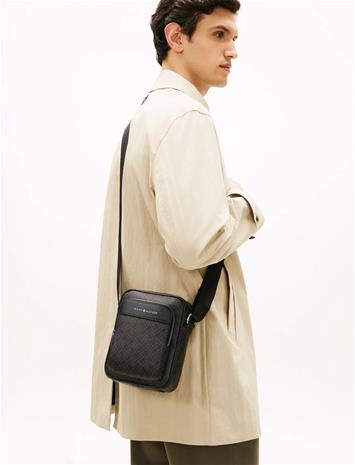 Tommy Hilfiger Th Flag Monogram Mini Reporter - Black - ONE SIZE