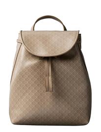 Calvin Klein Emblem Aop Mini Backpack - Beige - ONE SIZE