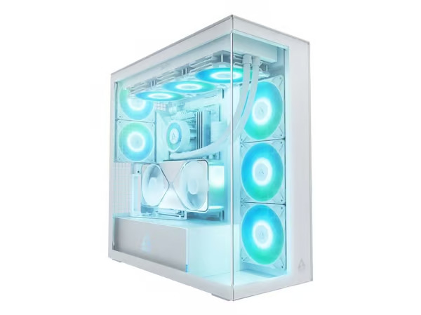 ARCTIC Xtender VG (White) Premium E-ATX PC Case with Vertical GPU Mounting