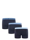 Gant Kids 3 Pack Contrast Waistband Boxer Briefs - Navy - 176